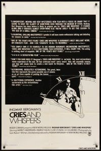 7r195 CRIES & WHISPERS 1sh '73 Bergman's Viskningar och Rop, Harriet Andersson, Ingrid Thulin!