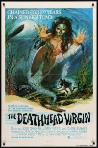 7r214 DEATHHEAD VIRGIN 1sh '74 cursed & chained for 100 years in a sunken tomb!