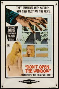 7r235 DON'T OPEN THE WINDOW 1sh '76 they tampered with nature, now they must pay the price!