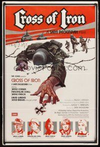 7r200 CROSS OF IRON English 1sh '77 Sam Peckinpah, art of fallen World War II Nazi soldier
