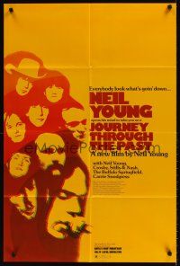 7r482 JOURNEY THROUGH THE PAST New Line Cinema 1sh '73 Neil Young, everybody look what's goin' down!