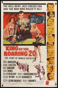 7r499 KING OF THE ROARING 20'S 1sh '61 poker, gambling & sexy Diana Dors in the hell-bent jazz era!