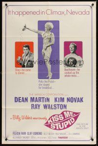 7r500 KISS ME, STUPID 1sh '65 directed by Billy Wilder, Kim Novak, Dean Martin, Ray Walston!