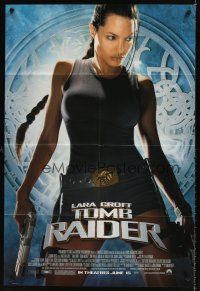 7r513 LARA CROFT TOMB RAIDER advance 1sh '01 sexy Angelina Jolie, from popular video game!