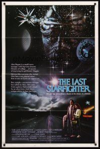 7r516 LAST STARFIGHTER 1sh '84 Catherine Mary Stewart & Lance Guest as video game expert pilot!