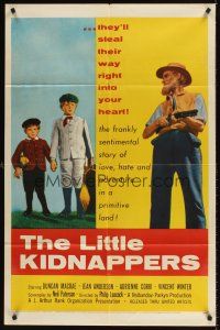 7r541 LITTLE KIDNAPPERS 1sh '54 two orphan boys in the mountains of Nova Scotia!