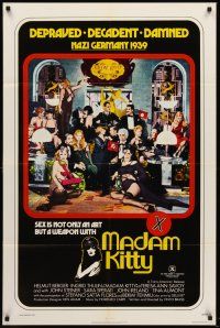 7r568 MADAM KITTY 1sh '76 x-rated, depraved, decadent, damned, sex is not only an art but a weapon!