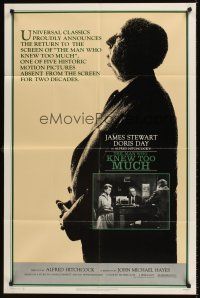 7r580 MAN WHO KNEW TOO MUCH 1sh R83 directed by Alfred Hitchcock, James Stewart & Doris Day!