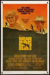 7r592 MEAN DOG BLUES 1sh '78 Kay Lenz, no one ever escaped from prison camp #4!
