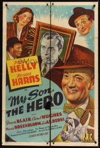 7r617 MY SON, THE HERO 1sh '43 directed by Edgar Ulmer, Patsy Kelly, Roscoe Karns