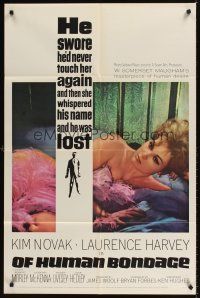 7r649 OF HUMAN BONDAGE 1sh '64 super sexy Kim Novak can't help being what she is!