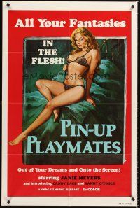 7r680 PIN-UP PLAYMATES 1sh '70s out of your dreams and onto the screen, sexy artwork!