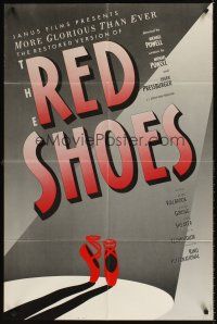 7r719 RED SHOES 1sh R88 directed by Michael Powell & Emeric Pressburger, cool ballet art!