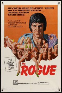 7r735 ROGUE style B 1sh '76 he makes beautiful women do anything he wants & he wants everything!