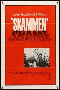 7r762 SHAME 1sh '69 Ingmar Bergman, Liv Ullmann, Max Von Sydow, Skammen!
