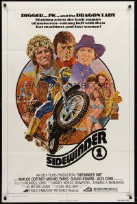 7r778 SIDEWINDER 1 1sh '77 Robert Tanenbaum dirt bike motocross & foxy women art!