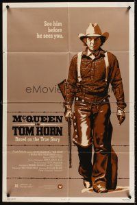 7r916 TOM HORN 1sh '80 they couldn't bring enough men to bring Steve McQueen down!