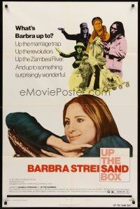 7r947 UP THE SANDBOX style B 1sh '73 many images of wacky Barbra Streisand!
