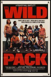 7r984 WILD PACK 1sh '72 AIP biker gang movie inspired by Jorge Amado's classic novel!