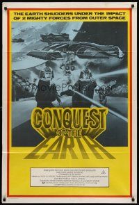 7s526 CONQUEST OF THE EARTH Aust 1sh '80 Kent McCord, Battlestar Galactica compilation!