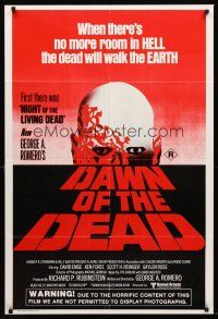 7s529 DAWN OF THE DEAD Aust 1sh '78 George Romero, there's no more room in HELL for the dead!