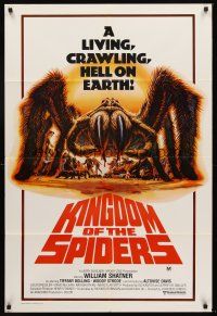 7s552 KINGDOM OF THE SPIDERS Aust 1sh '77 William Shatner, cool artwork of giant hairy spiders!