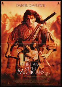 7s556 LAST OF THE MOHICANS Aust 1sh '92 Native American Indian Daniel Day Lewis!