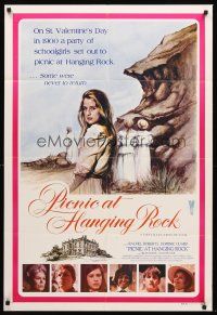 7s581 PICNIC AT HANGING ROCK Aust 1sh '75 Peter Weir classic about vanishing schoolgirls!