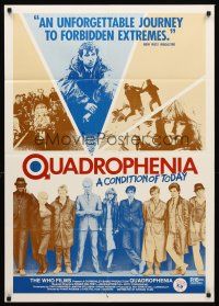 7s586 QUADROPHENIA Aust 1sh '80 English rock & roll, cool image of cast, including Sting!