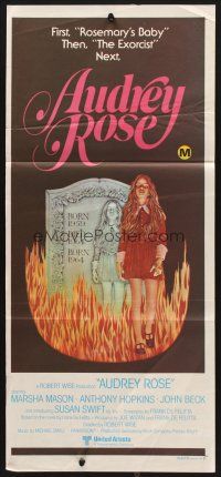 7s648 AUDREY ROSE Aust daybill '77 Susan Swift, Anthony Hopkins, haunting vision of reincarnation!