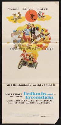 7s656 BEDKNOBS & BROOMSTICKS Aust daybill R79 Walt Disney, Angela Lansbury, great cartoon art!