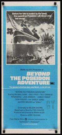 7s659 BEYOND THE POSEIDON ADVENTURE Aust daybill '79 Irwin Allen directed, Kunstler disaster art!