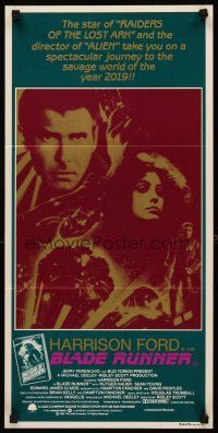 7s665 BLADE RUNNER Aust daybill '82 Ridley Scott sci-fi classic, Harrison Ford, Sean Young