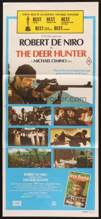 7s712 DEER HUNTER Aust daybill '78 directed by Michael Cimino, Robert De Niro, Christopher Walken