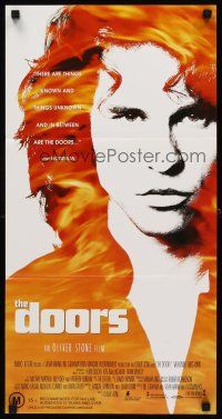 7s723 DOORS Aust daybill '91 cool image of Val Kilmer as Jim Morrison, directed by Oliver Stone!