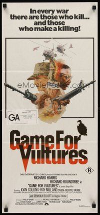 7s763 GAME FOR VULTURES Aust daybill '79 there are those who kill & those who make a killing!