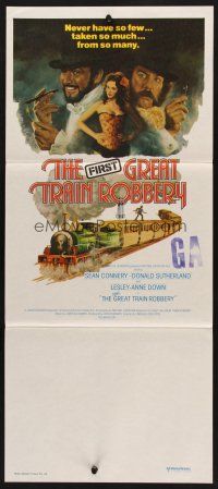 7s775 GREAT TRAIN ROBBERY Aust daybill '79 Connery, Sutherland & Lesley-Anne Down by Tom Jung!