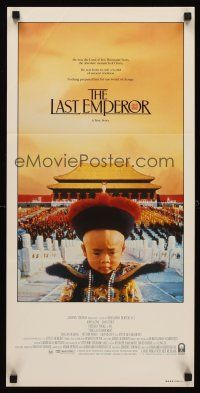 7s813 LAST EMPEROR Aust daybill '87 Bernardo Bertolucci, image of young Chinese emperor w/army!