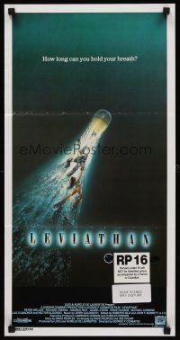 7s821 LEVIATHAN Aust daybill '89 deep ocean monster sci-fi, how long can you hold your breath?