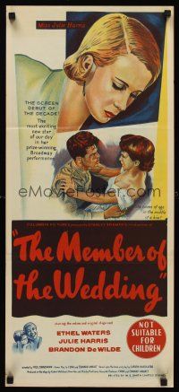 7s845 MEMBER OF THE WEDDING Aust daybill '53 Ethel Waters, Miss Julie Harris becomes a woman!