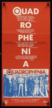 7s898 QUADROPHENIA Aust daybill '80 great image of The Who & Sting, English rock & roll!