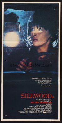 7s921 SILKWOOD Aust daybill '83 Meryl Streep, Cher, Kurt Russell, directed by Mike Nichols!