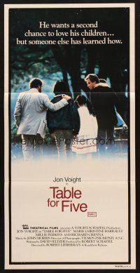 7s946 TABLE FOR 5 Aust daybill '83 Jon Voight, Richard Crenna, Marie-Christine Barrault