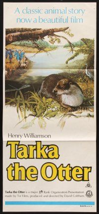 7s949 TARKA THE OTTER Aust daybill '79 told by Peter Ustinov, cute artwork of woodland critters!