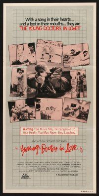 7s993 YOUNG DOCTORS IN LOVE Aust daybill '82 Michael McKean, Sean Young, Harry Dean Stanton!