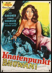 7s090 BHOWANI JUNCTION German '55 sexy Eurasian beauty Ava Gardner in a flaming love story!