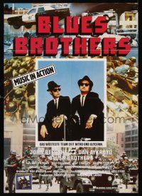 7s094 BLUES BROTHERS German '80 completely different image of John Belushi & Dan Aykroyd!