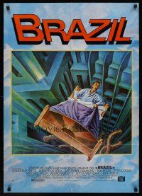 7s099 BRAZIL German '85 Terry Gilliam, cool sci-fi fantasy art by Lagarrigue!