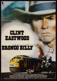 7s101 BRONCO BILLY German '80 Clint Eastwood directs & stars, different train image!