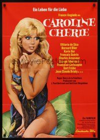 7s107 CAROLINE CHERIE German '68 great image of nearly nude France Anglade in title role!